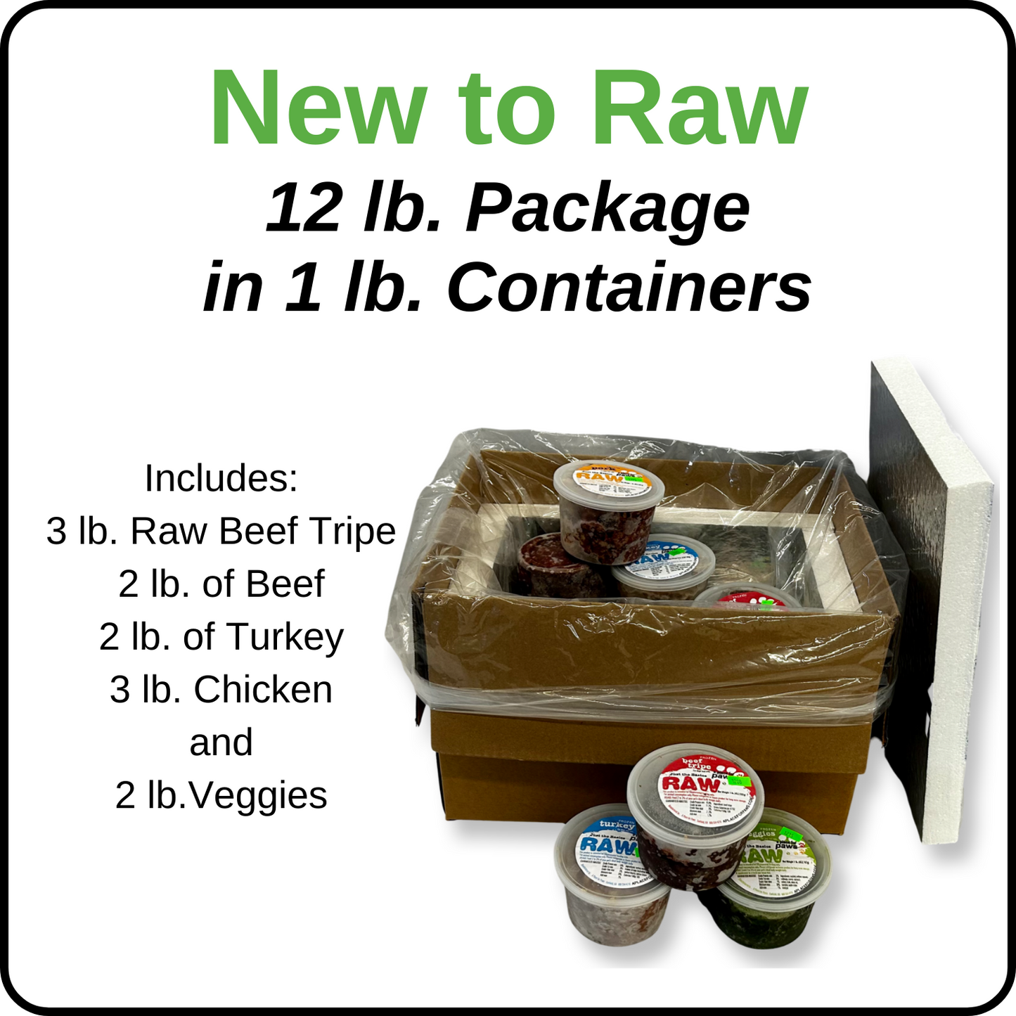 New To Raw Package 12 lb.