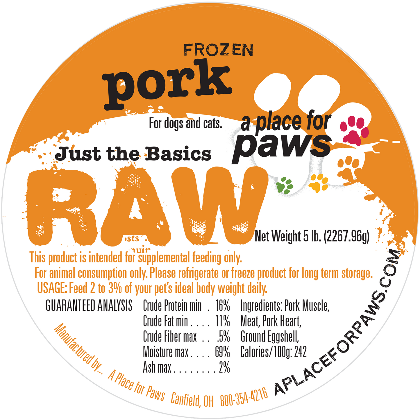 Pork - 5 lb. tube
