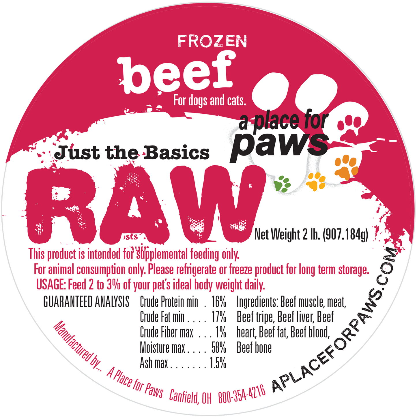 Beef 2 lb container