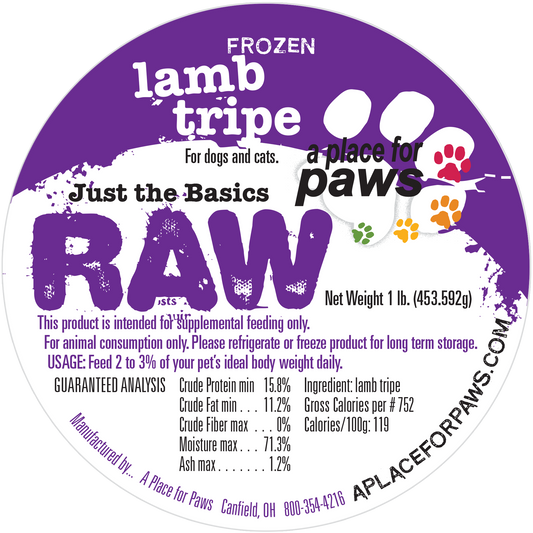 Lamb Tripe 1 lb. container