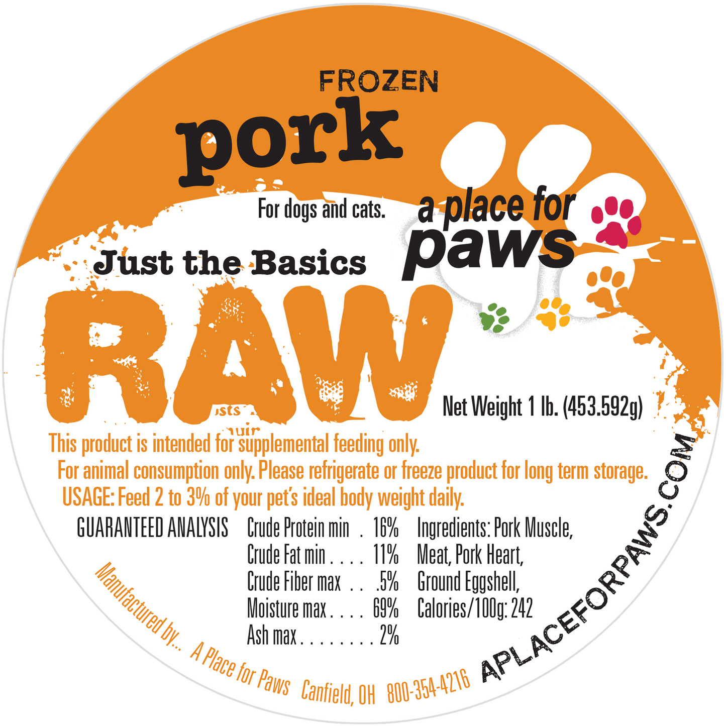 Pork 1 lb. Container