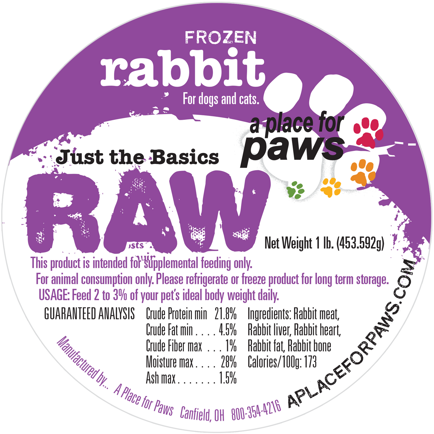 Rabbit 1 lb. container