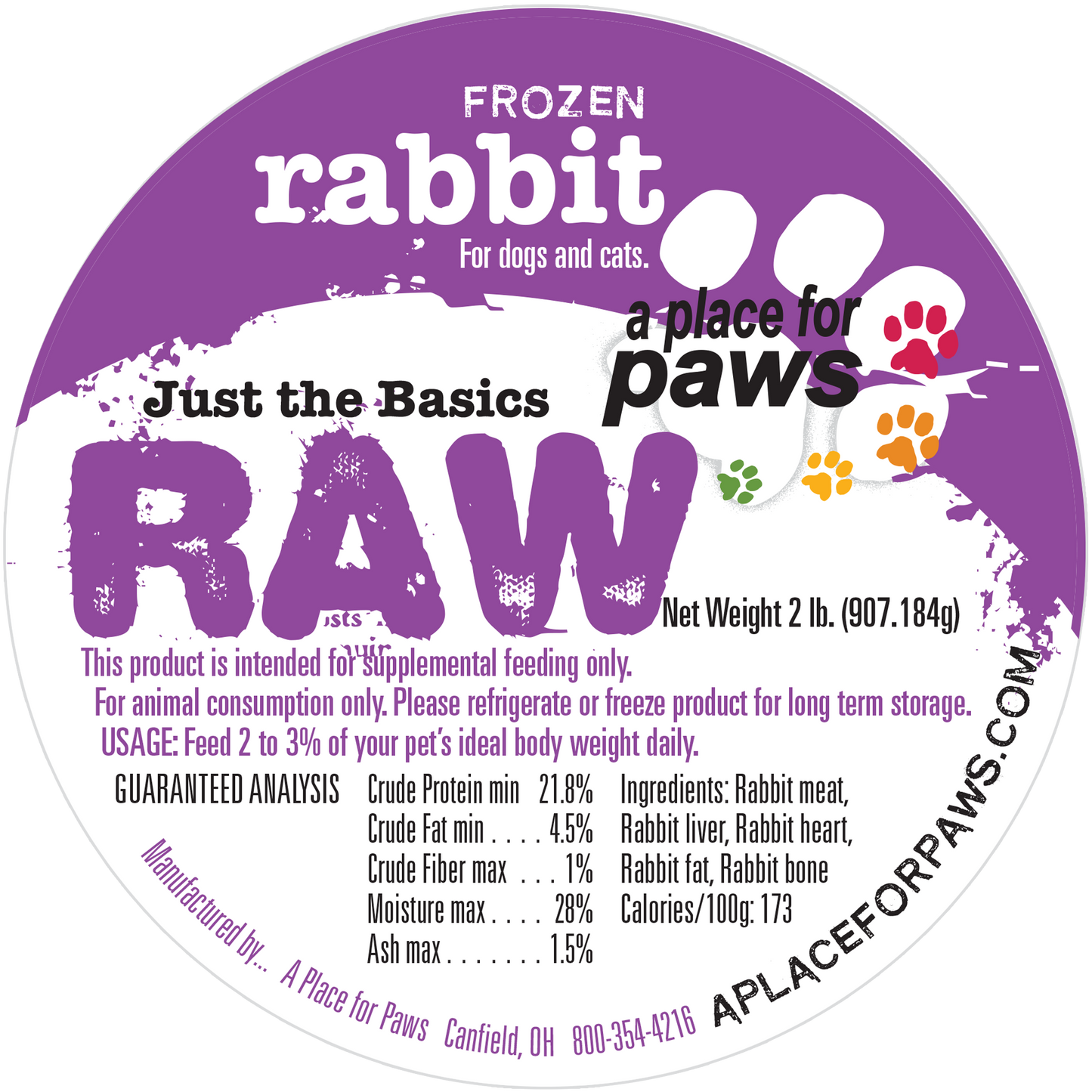 Rabbit - 2 lb. containers