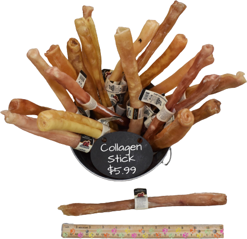 Collagen Stick 12" in a Bucket