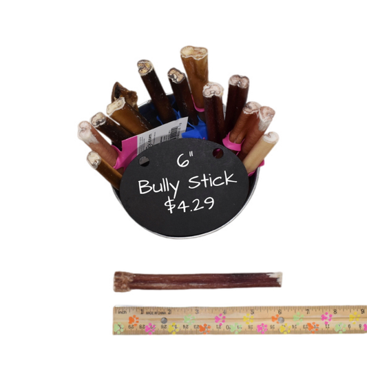 Bully Stick 6" in a Bucket