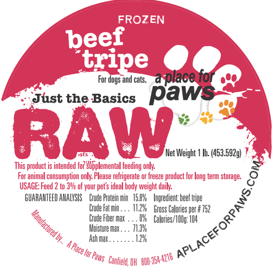Beef Tripe 1lb containers
