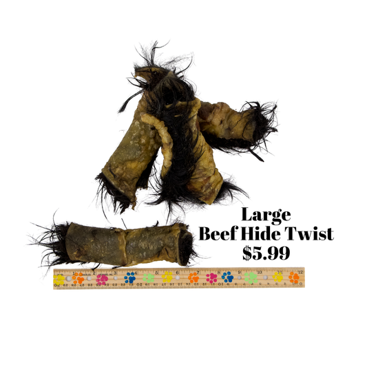 Large Beef Hide Twist