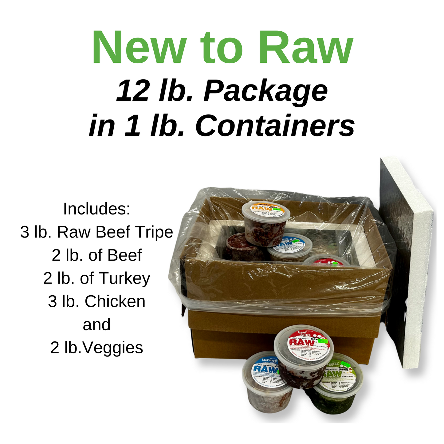 New To Raw Package  12 lb.