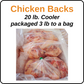 Chicken Backs- 20lb box