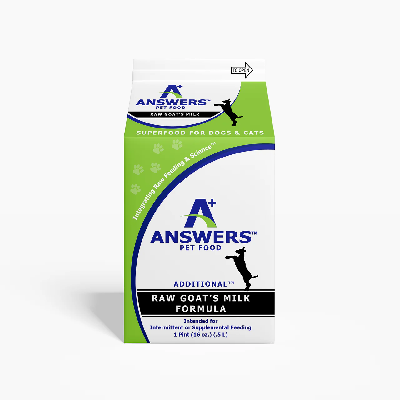 Answers Raw Goat’s Milk - Pint