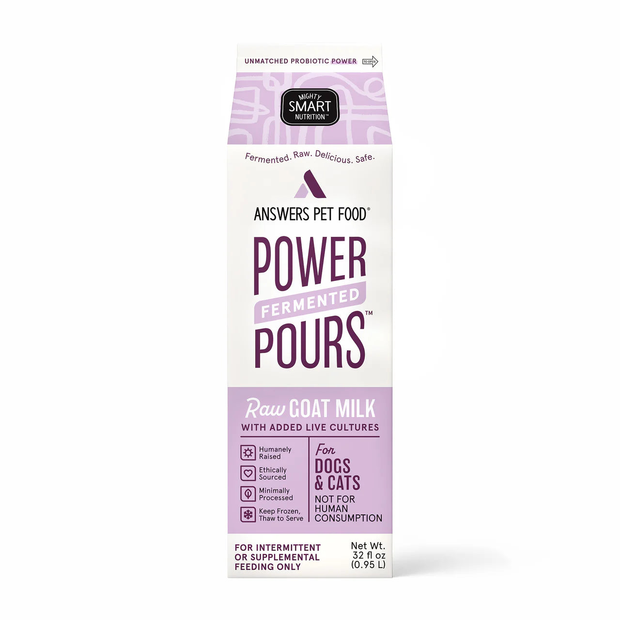 Answers - Raw Goat’s Milk - Quart