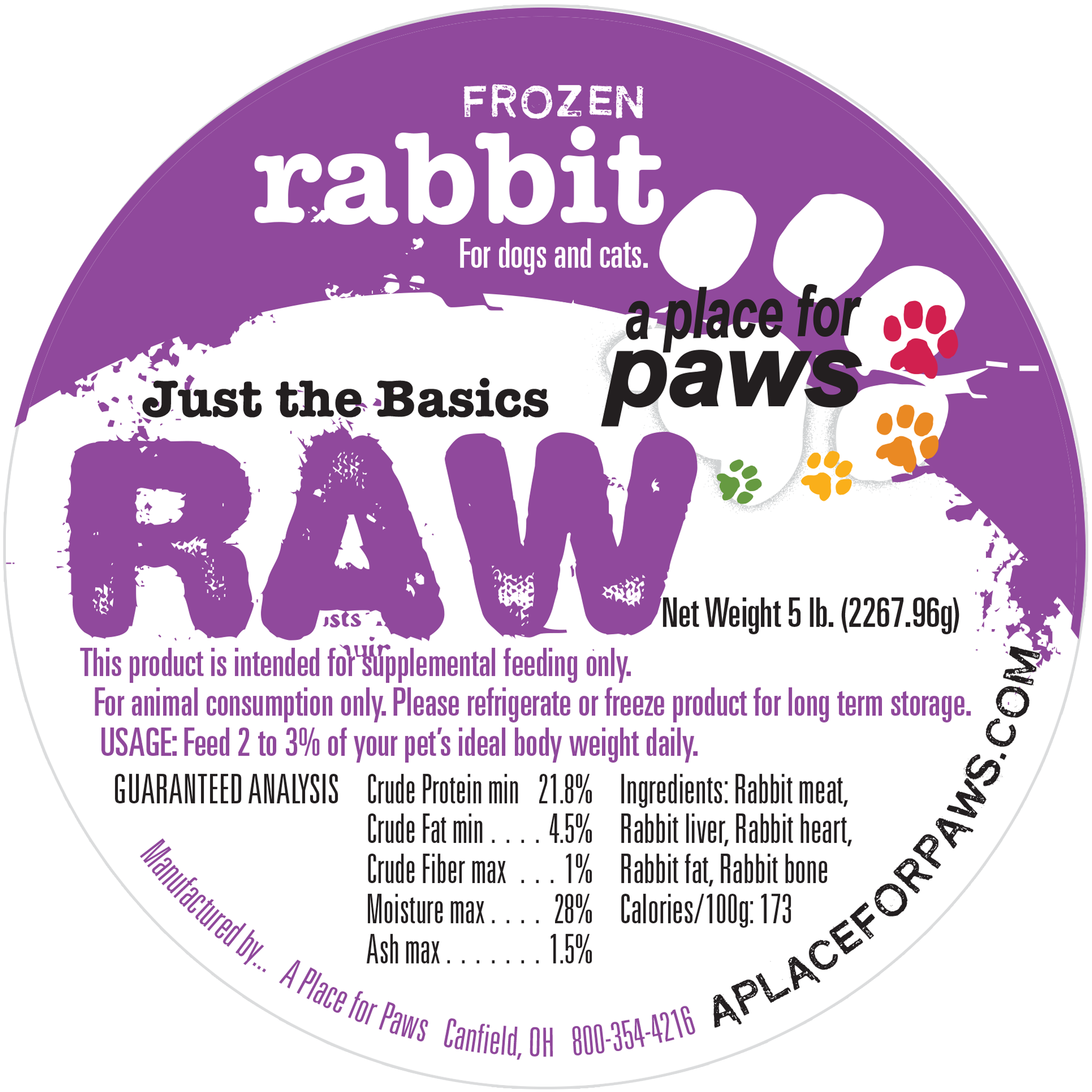 Fast Label Rabbit Rabbit 5 lb. tubes – A Place for Paws