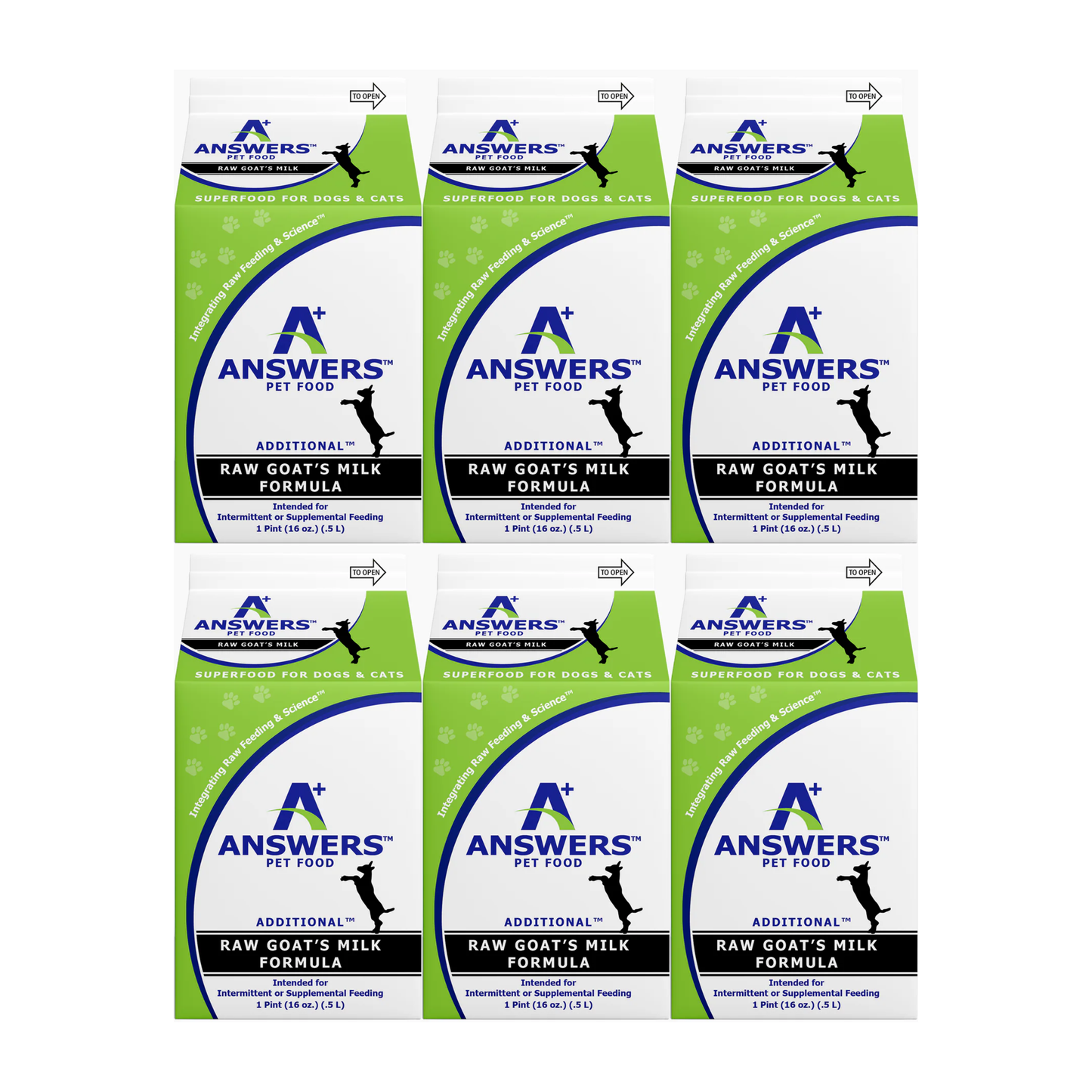 Answers - Raw Goat’s Milk 6 pints