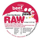 Raw Beef Label