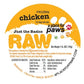 RAW Chicken Label