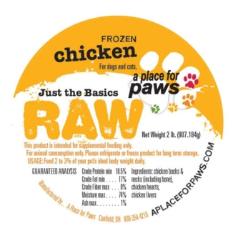 RAW Chicken Label