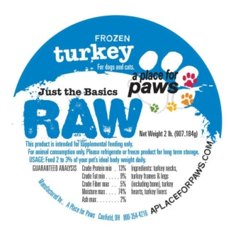 RAW Turkey Label